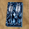 2 Diamante Champagne Flutes In A Satin Lined Gift Box