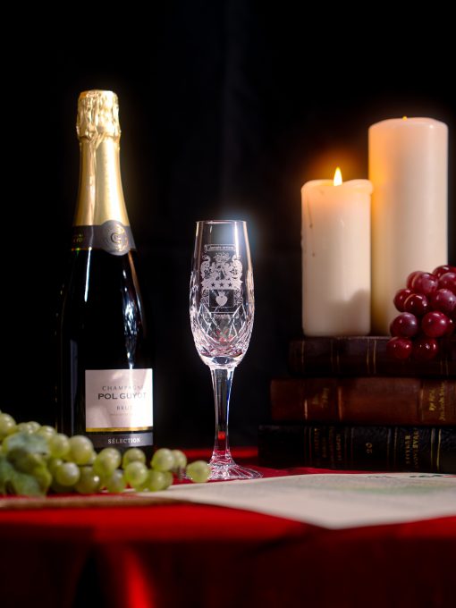 Single Crystal Champagne Flute (Modern Cut)