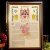 Personalised Surname History Print