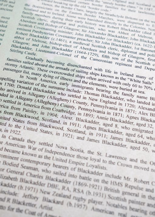 Personalised Surname History Print - Image 13