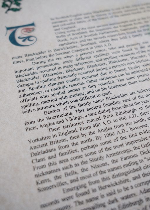 Personalised Surname History Print - Image 18