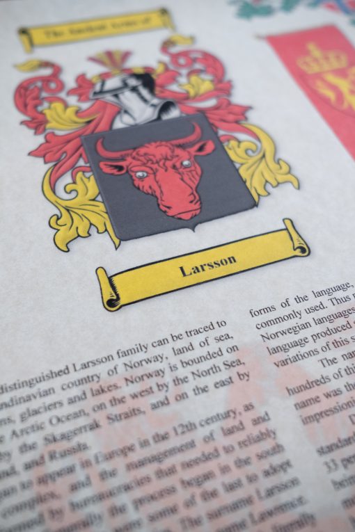 Personalised Surname History Print - Image 20