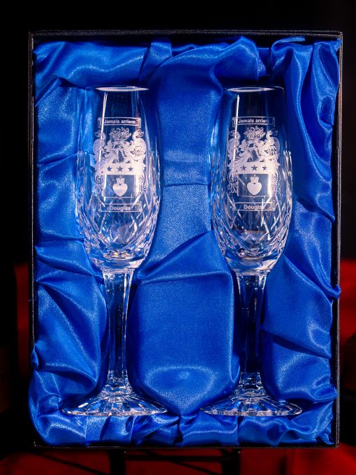 Set of Crystal Champagne Flutes - Image 3
